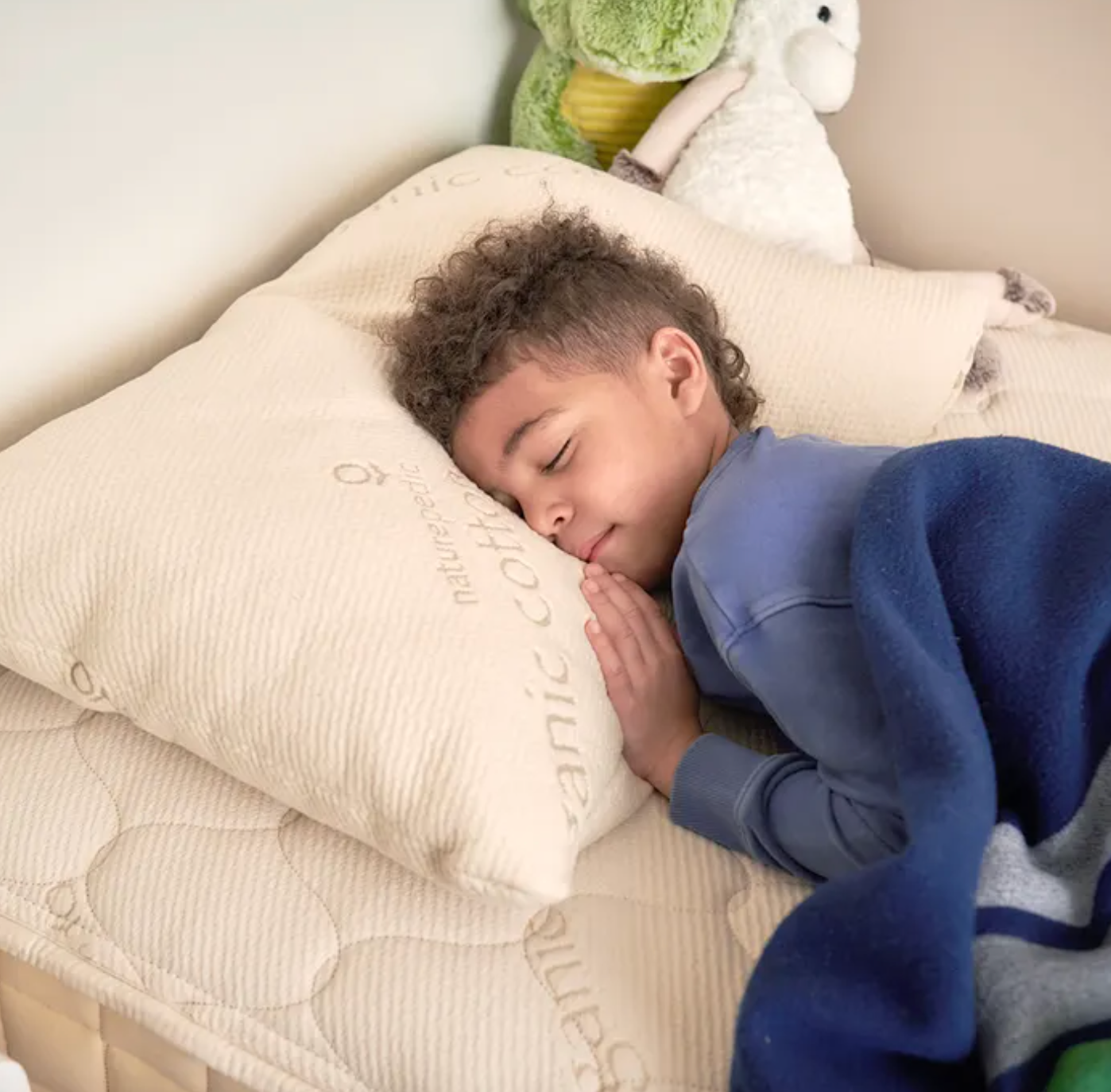 Naturepedic PLA Kids Pillow with Organic Fabric