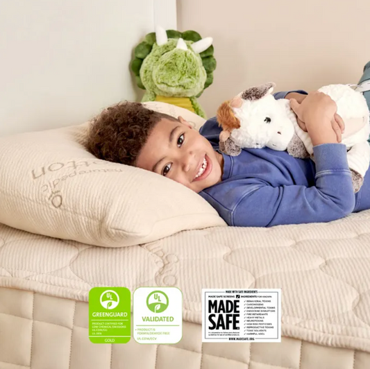 Naturepedic PLA Kids Pillow with Organic Fabric