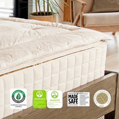 Naturepedic 2" Alpaca Mattress Topper with Organic Cotton Fabric