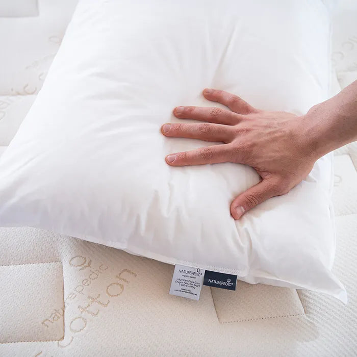Naturepedic Down Pillow with Organic Cotton Fabric
