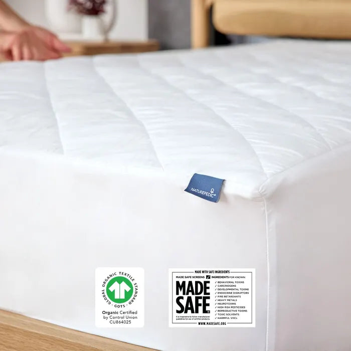 Naturepedic Organic Cotton Quilted Mattress Pad